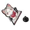 Cat Reading Book Enamel Pins JEWB-I055-05EB-03-3