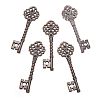 Key Tibetan Style Pendant Rhinestone Settings LS-TIBEB-A101291-R-LF-3