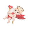 Valentine's Day Opaque Printed Acrylic Pendants OACR-A045-06F-2