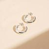304 Stainless Steel Stud Earrings for Women IX6481-2-1