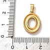 304 Stainless Steel Micro Pave Clear Cubic Zirconia Pendants CU-CBA703A-05G-O-3