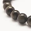 Grade AA Natural Golden Sheen Obsidian Beaded Stretch Bracelets BJEW-G543-8mm-2