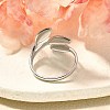 304 Stainless Steel Open Cuff Rings for Unisex RJEW-R010-07S-3