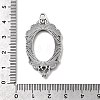 Vintage Tibetan Style Alloy Pendant Cabochon Bezel Settings X-TIBEP-O006-35AS-4
