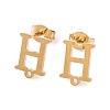 Ion Plating(IP) 304 Stainless Steel Stud Earrings FIND-Q103-01H-G-1