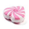 Heart Food Grade Eco-Friendly Silicone Focal Beads SIL-K004-09B-2