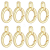 8Pcs Brass Spring Gate Rings KK-BBC0028-43G-7