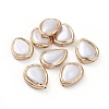 Electroplated Shell Pearl Beads X-BSHE-G024-11G-1
