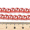 Baking Painted Pearlized Glass Pearl Round Bead Strands HY-Q003-6mm-77-A-2