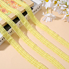 Polyester Ruffled Elastic Cord EW-WH0015-02E-4