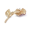 Alloy Rhinestone Brooches JEWB-H028-02G-01-2