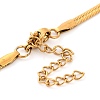 304 Stainless Steel Snake Chain Necklaces for Women NJEW-G140-10G-2