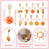 10Pcs 10 Styles Bread Resin Zipper Sliders HJEW-TAC0078-4