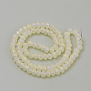 Electroplate Glass Beads Strands X-EGLA-S141-6mm-03H-2