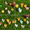 36Pcs 9 Styles Microlandscape Simulation Mushroom Pot Gardening for Doll RESI-SP0001-33-4