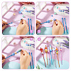4Pcs DIY Alloy Beadable Crochet Hooks AJEW-TA0003-50E-4