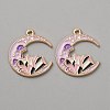 Tarot Theme Alloy Enamel Pendants ENAM-CJC0025-04A-KCG-1