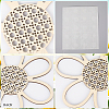 3Pcs Natural Wood Pendants Sets WOOD-WH20002-04B-6