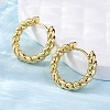 Brass Huggie Hoop Earrings EJEW-L231-31G-1