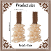 Polyester Ruffle Layered Patchwork Leg Sleeves AJEW-WH20042-75B-2