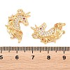 Brass Micro Pave Cubic Zirconia Pendants KK-A298-04G-3