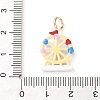 Brass Enamel Pendants KK-CBA05A5-01G-02-3