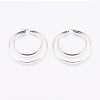 Tarnish Resistant 201 Stainless Steel Hoop Earrings EJEW-I213-B-01P-2