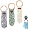 3Pcs 3 Colors Cotton Thread Weave Towel Rack AJEW-GF0011-75-1