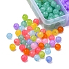 600Pcs 10 Colors Transparent Acrylic Beads MACR-YW0001-83-4
