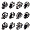 12Pcs 304 Stainless Steel European Beads STAS-HS0001-05-1