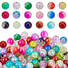 DIY Baking Painted Crackle Glass Beads Stretch Bracelet Making Kits DIY-PH0004-54E-2