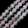 Natural Mica Quartz(Quartz with Mica Inclusions) Round Beads Strands G-C270-B03-8mm-2