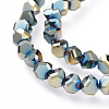 Electroplate Glass Beads Strands EGLA-L016-FP-A02-2