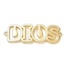 Hollow Brass Connector Charms KK-CBAE532-01A-G-1