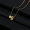 Alloy Letter Heart Pendant Necklaces for Women WGBB55E-24-1