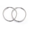 Tarnish Resistant 304 Stainless Steel Huggie Hoop Earrings EJEW-L205-02A-P-1