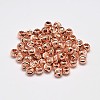 Rack Plating Brass Corrugated Round Spacer Beads X-KK-I600-6mm-RG-RS-2