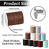 11 Rolls 11 Colors Round Waxed Polyester Cord YC-PA0001-01-2