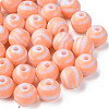 Opaque Striped Acrylic Beads MACR-S373-27A-08-3