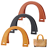  6Pcs 3 Style Wooden U-Shaped Bag Handles FIND-PH0010-45-1
