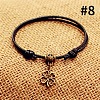 Beach Alloy Charm Adjustable Waxed Cord Anklets for Women FS-WG9CC8A-08-1