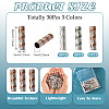 30Pcs 3 Colors Rack Plating Aluminum Beads ALUM-TA0001-04-4
