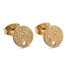 Ion Plating(IP) 304 Stainless Steel Stud Earring Findings X-STAS-Z021-A-01G-1