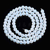 Electroplate Imitation Jade Glass Beads Strands GLAA-T032-J4mm-AB02-3