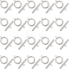 SUNNYCLUE 40Pcs 304 Stainless Steel Ring Toggle Clasps STAS-SC0007-42C-1