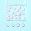 20Pcs Transparent Spray Painted Glass Beads GLAA-FS0002-40B-7