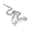 Snake Alloy Wrap Open Cuff Rings RJEW-K275-90AS-1