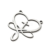 Hollow 201 Stainless Steel Pendants STAS-B136-01P-2