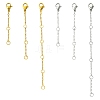 2 Bags 2 Colors 316 Surgical Stainless Steel Chain Extender STAS-CJ0002-82-1