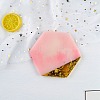 DIY Hexagon Shape Cup Mat Silicone Molds DIY-E036-01-1